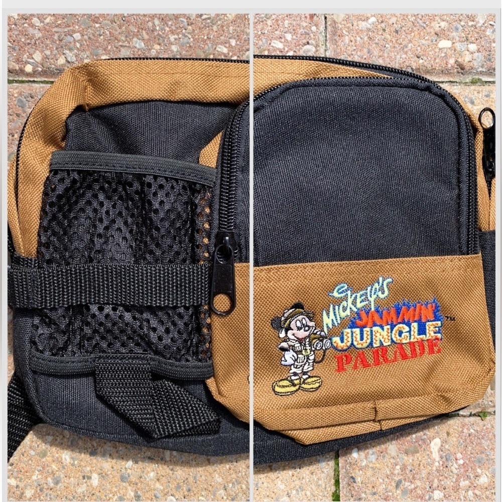 Disney Mickey's Jammin' Jungle Parade Vtg Y2K Rare Fanny Pack Belt Bag - Picture 4 of 10